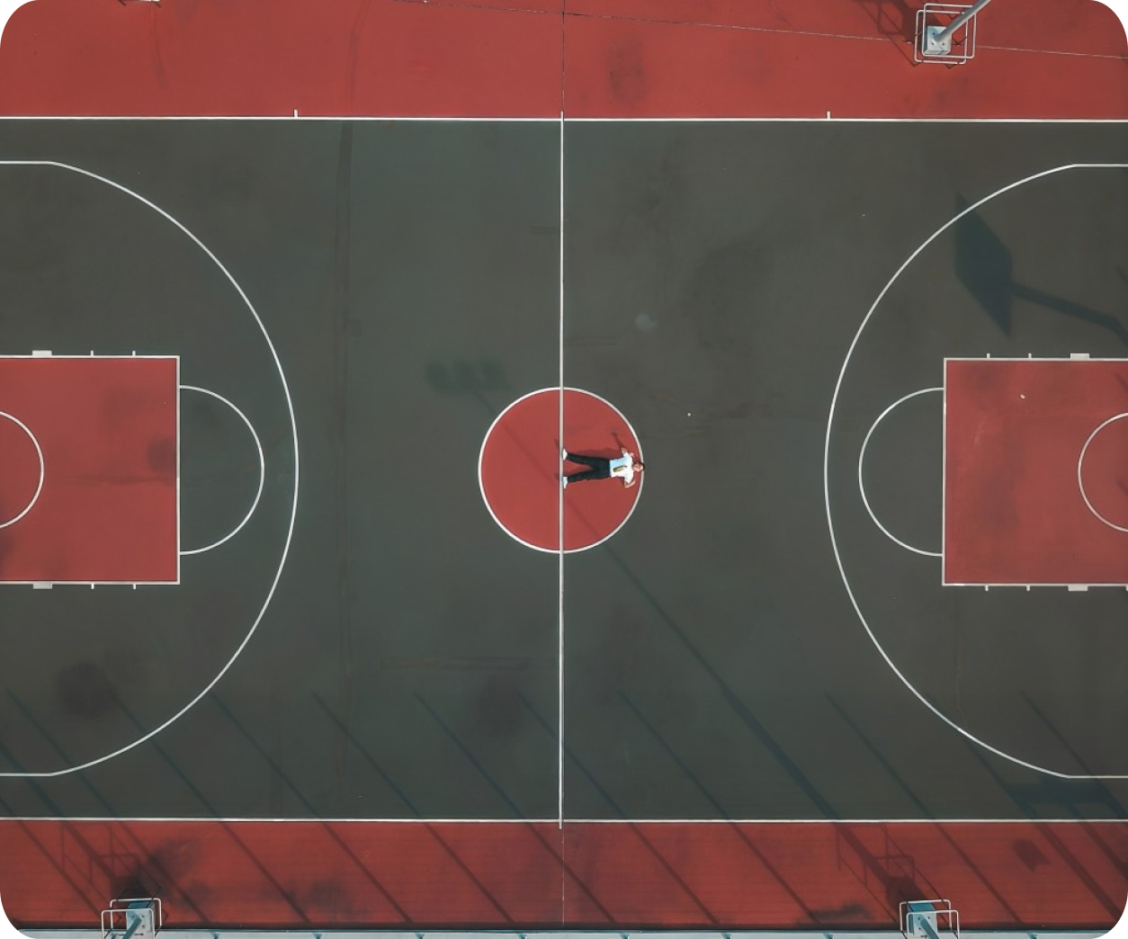 Basketball court construction