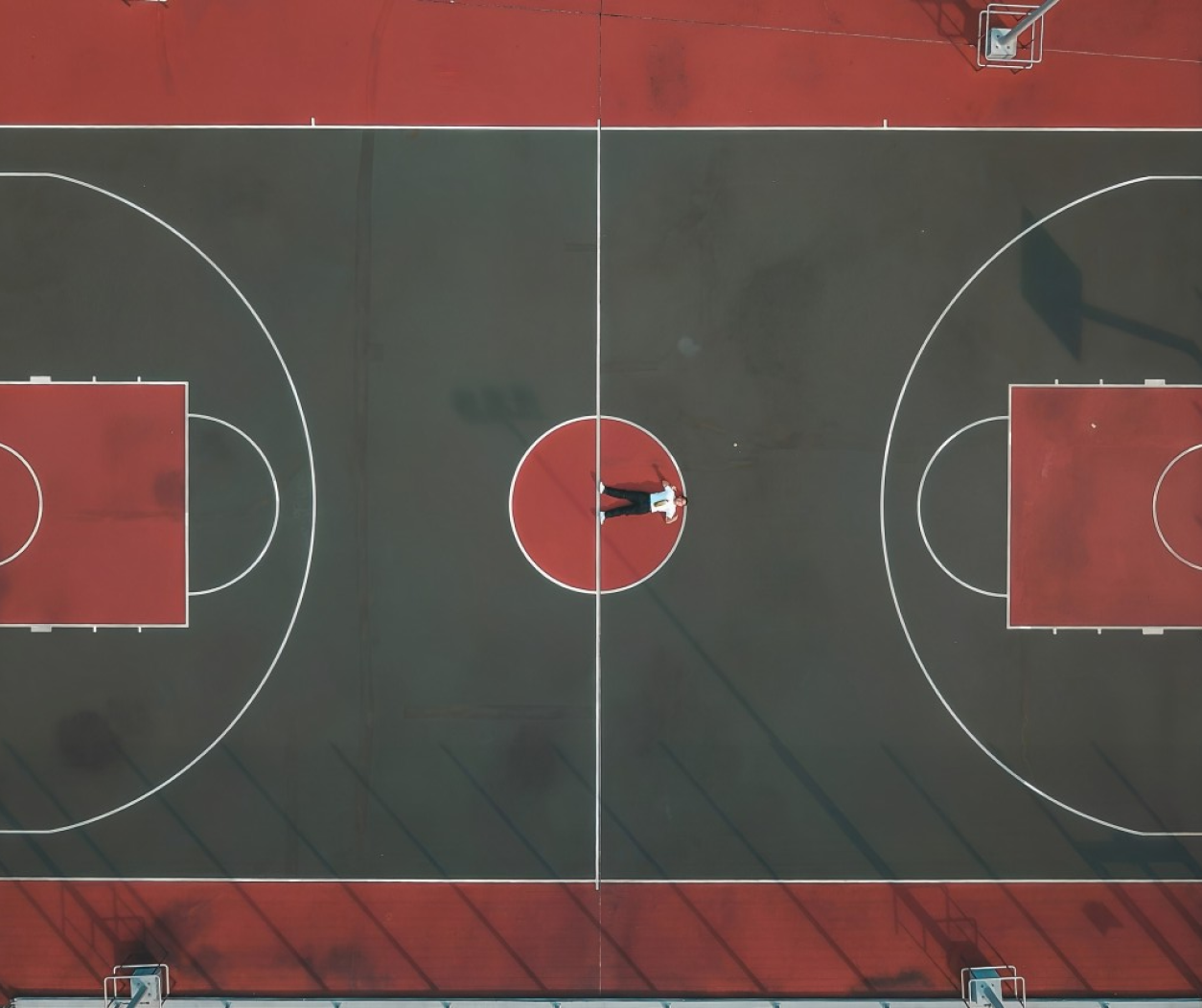Basketball court construction